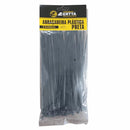 Cinta abraçadeira Presilha Plástica Nylon Preto 15cm - 100 unid.